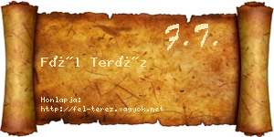 Fél Teréz névjegykártya